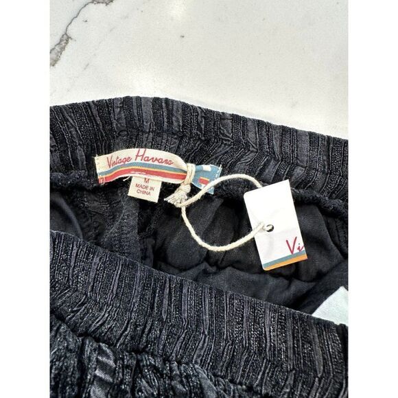 Vintage Havana NWT Cargo Pocket Jogger in Black Size M - Picture 6 of 6